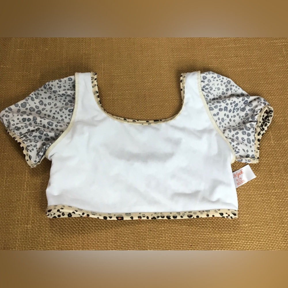 Cat & Jack Girls Two-piece Animal Print Swimsuit Set Size XL(14) - K723 - Picture 9 of 14